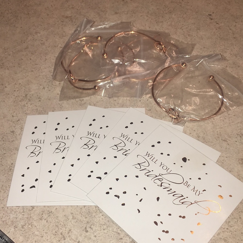 Gold bridesmaids jewelry/gift